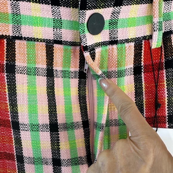 Zara Multicolor Plaid Midi Skirt medium - Picture 7 of 11
